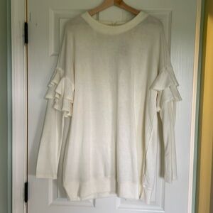 Oversized Cream Sweater Dress